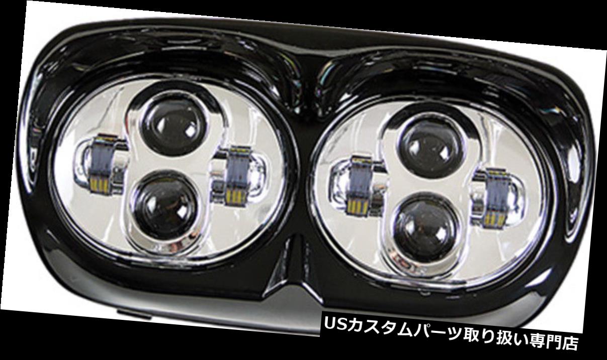 USヘッドライト Pathfinder HRGLEDAC - LEDクロームヘッドライト2004-2013ハーレーダビッドソンロードグライド Pathfinder HRGLEDAC - LED Chrome Headlight 2004-2013 Harley Davidson Road Glide 【並行輸入品】