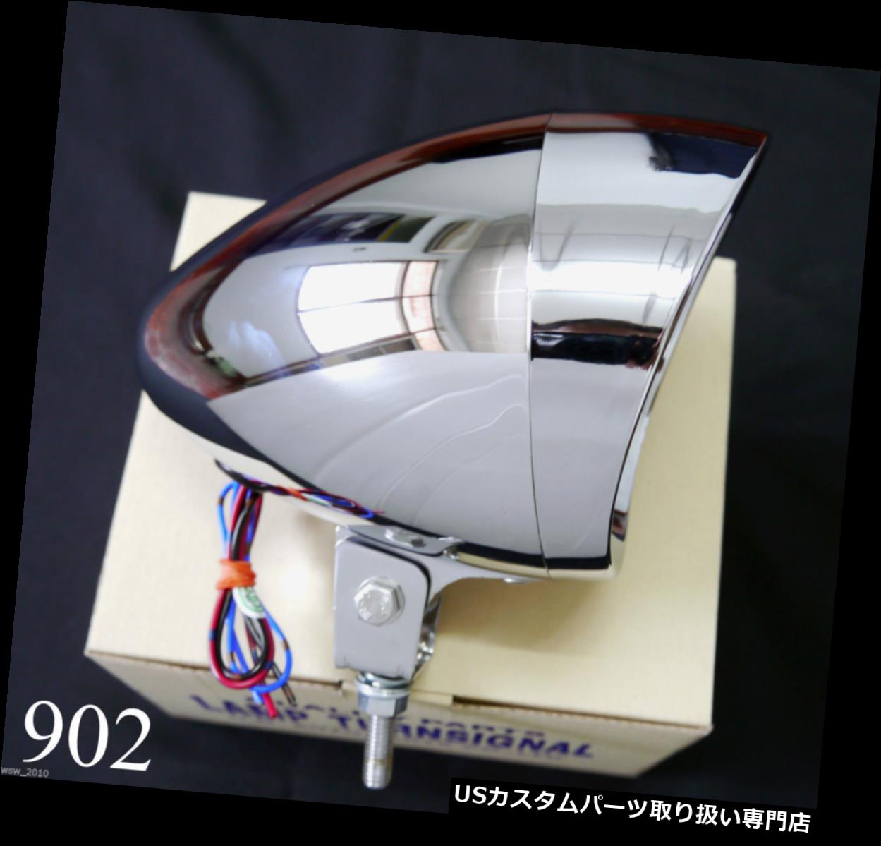 USヘッドライト クロームカスタムミニヘッドライトヘッドライトランプチョッパーハーレーダビッドソンオートバイ Chrome Custom Mini Head Light Headlight Lamp Chopper Harley Davidson Motorcycle 【並行輸入品】