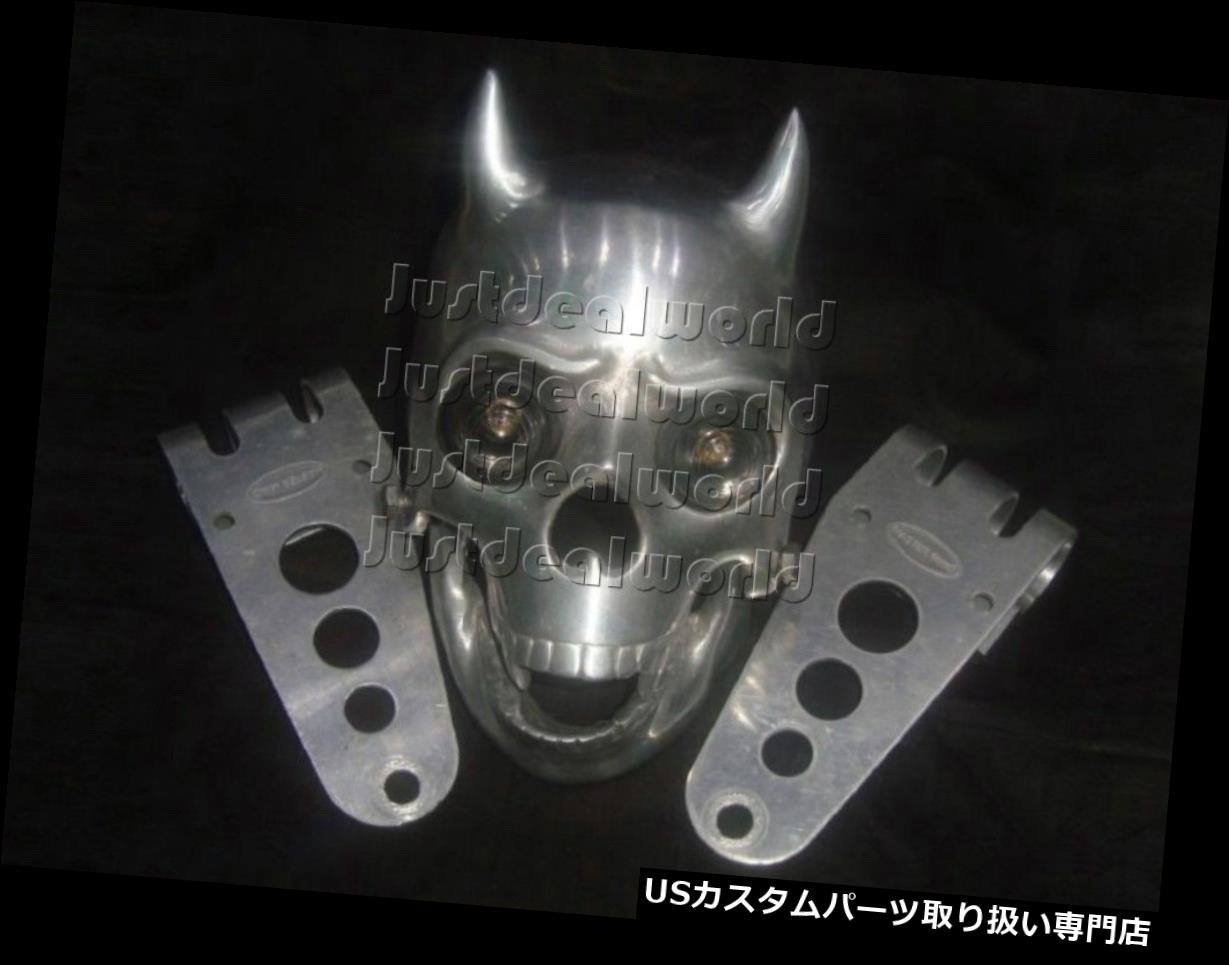 USヘッドライト 新しいハーレーダビッドソンボバー合金スカルホットラットロッドヘッドライトアセンブリ New Harley Davidson Bobber Alloy Skull Hot Rat Rod Headlight Assembly 【並行輸入品】