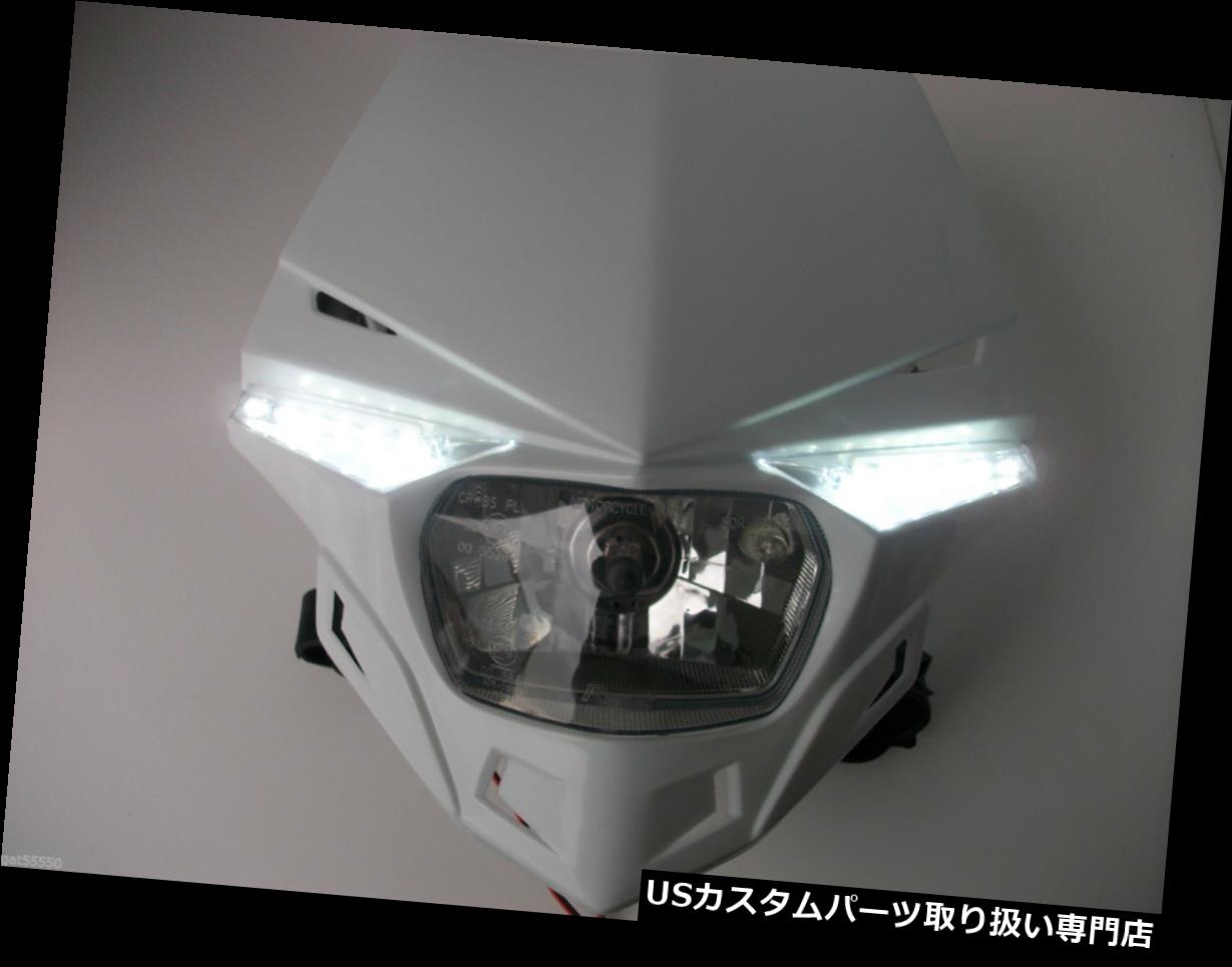 USヘッドライト UfoロードリーガルヘッドライトエンデューロストリートファイタースズキホワイトRm Rmz Dr Drz Ts Ltz Ufo Road Legal Headlight Enduro Streetfighter Suzuki White Rm Rmz Dr Drz Ts Ltz 【並行輸入品】