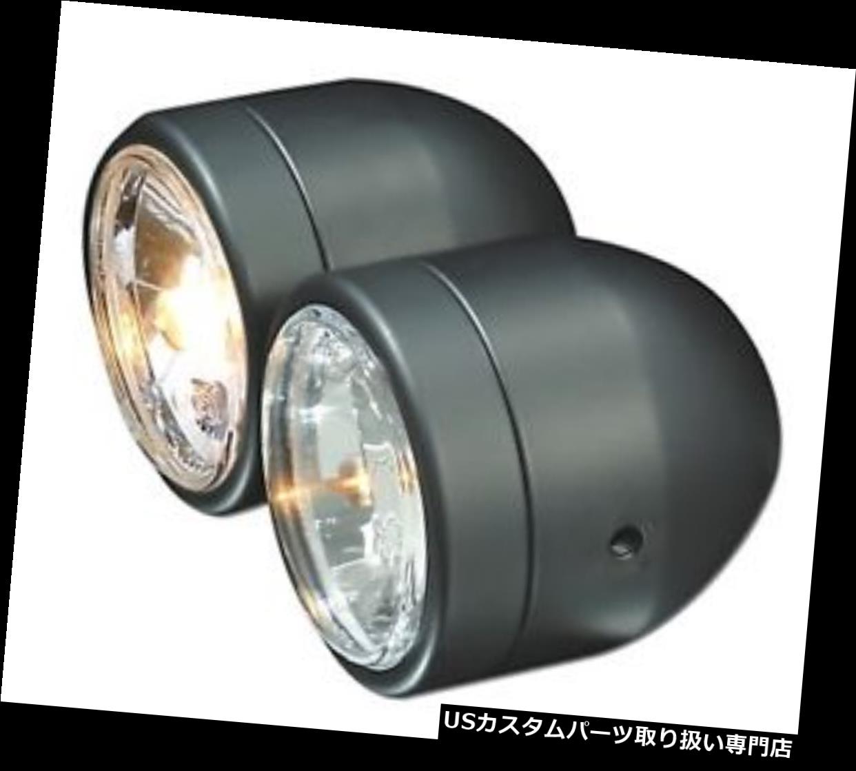 USヘッドライト ストリートファイタースタイルダブルヘッドライトブラックスズキバンディットGSF 600 1200 1250 N Streetfighter Style Double Headlights Black Suzuki Bandit GSF 600 1200 1250 N 【並行輸入品】
