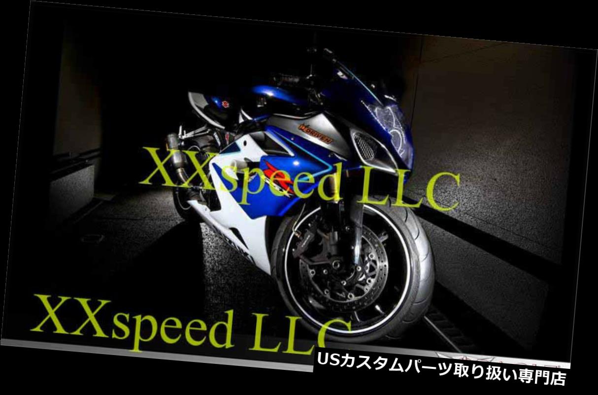 USヘッドライト オラクルスズキGSXR 1000 03-11ホワイトLEDヘッドライトヘイローエンジェルデーモンアイズリング ORACLE Suzuki GSXR 1000 03-11 WHITE LED Headlight Halo Angel Demon Eyes Rings 【並行輸入品】