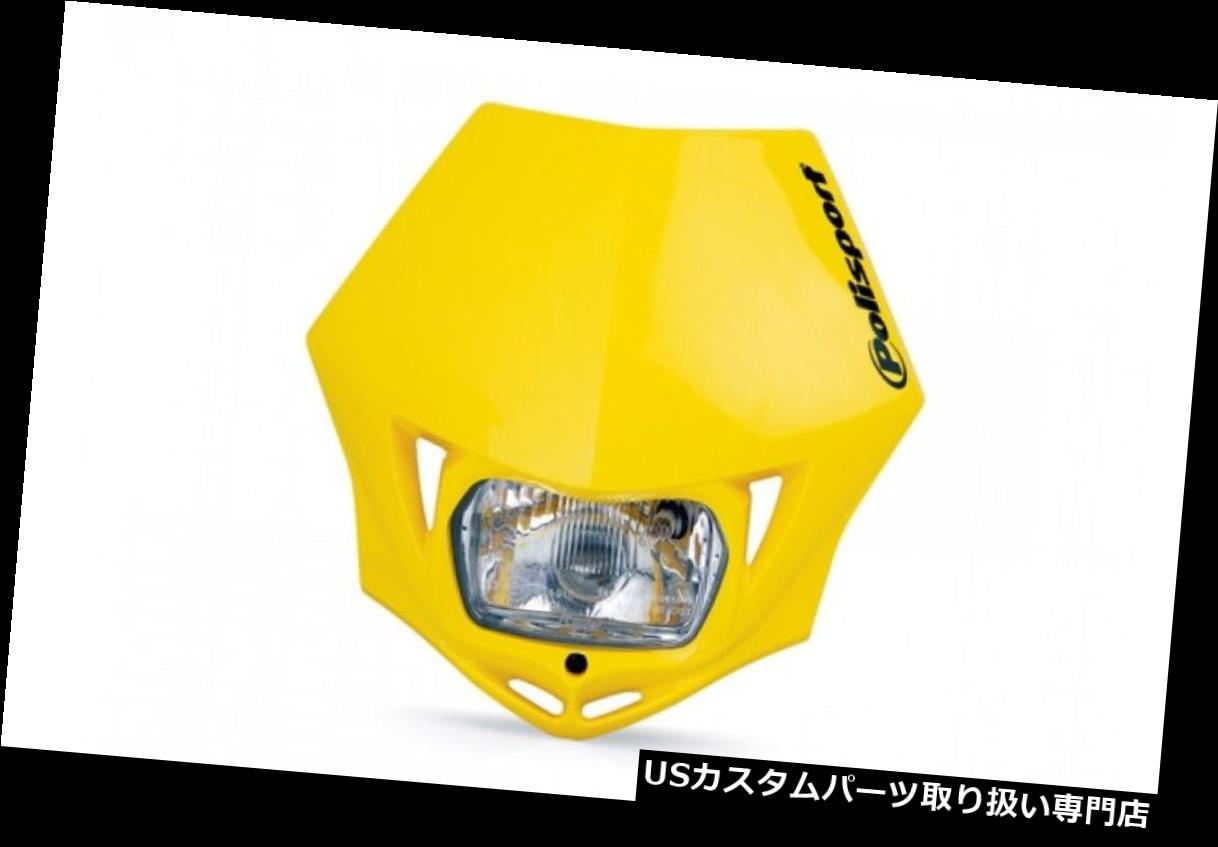 USヘッドライト DOT公認Polisport MMXイエローヘッドライトスズキRMX250 etc 75-866-35Y DOT Approved Polisport MMX Yellow Headlight Suzuki RMX250 etc 75-866-35Y 【並行輸入品】