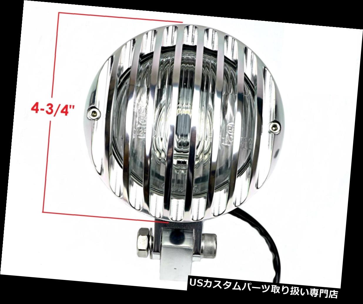 Usヘッドライト カスタムフィン付きティアドロップヘッドライトポリッシュシルバー12v H4ハーレーチョッパーボバー Custom Finned Tear Drop Headlight Polished Silver 12v H4 Harley Chopper Bobber Painfreepainrelief Com