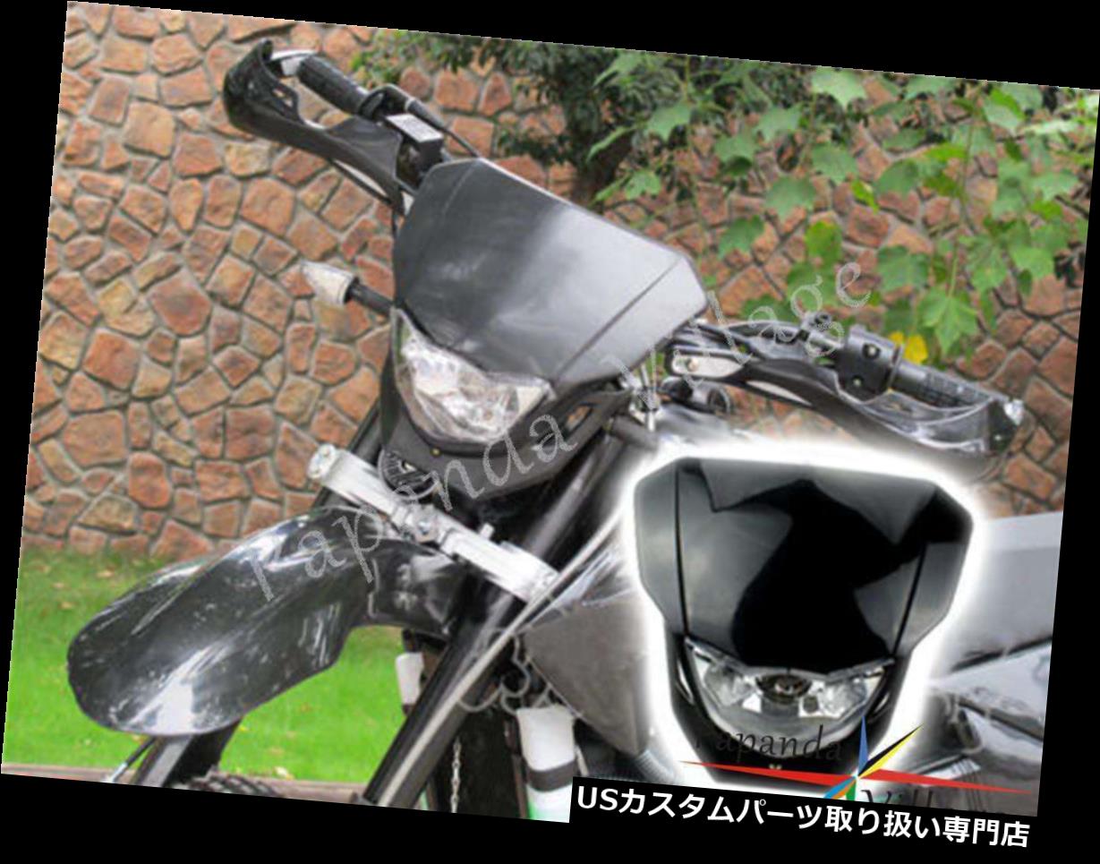USヘッドライト KTM EXC XC MXC 250 450 525 530用フェアリングブラックダートバイクヘッドライトヘッドランプ Black Dirt Bike Headlight Head Lamp Fairing For KTM EXC XC MXC 250 450 525 530 【並行輸入品】