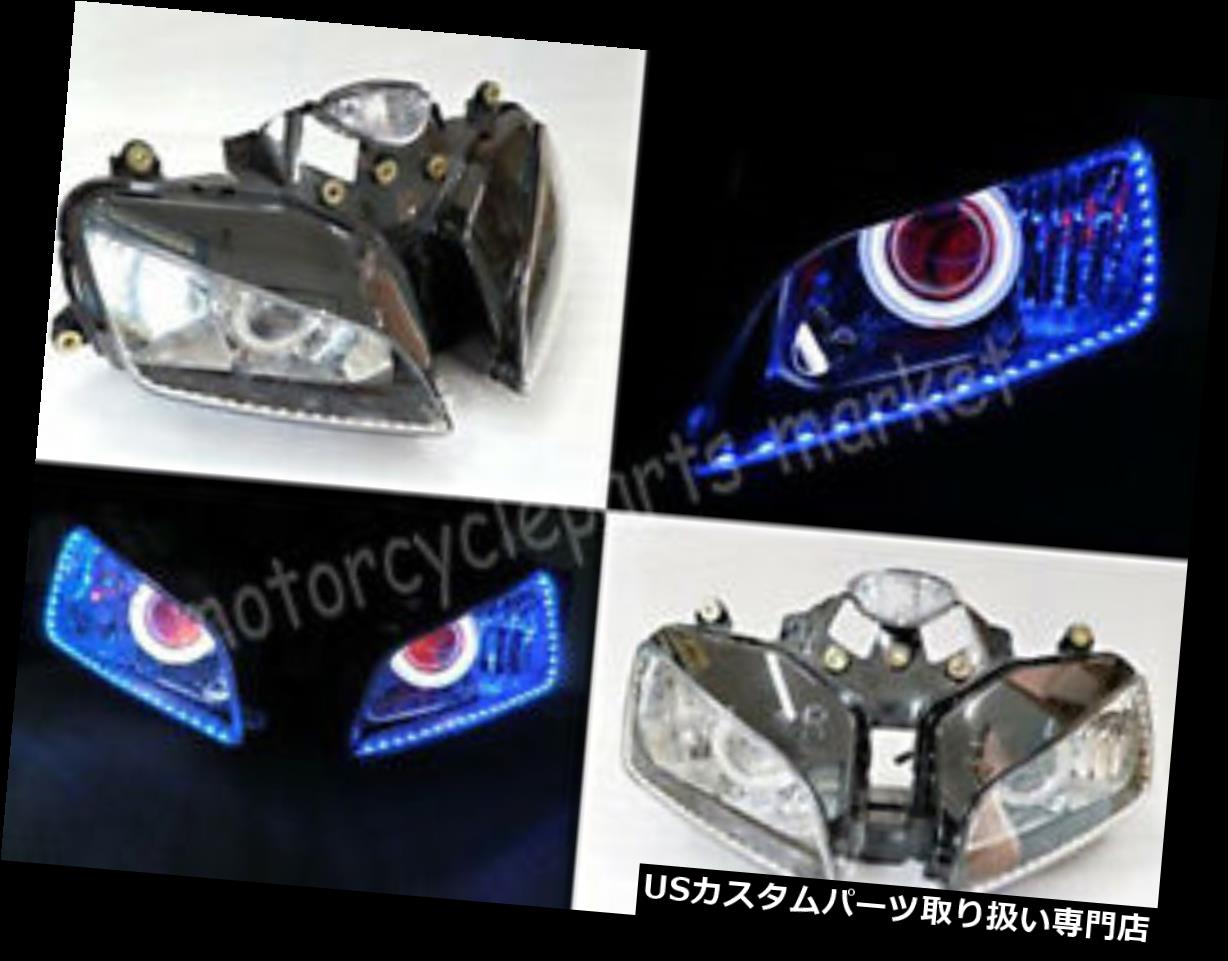 USヘッドライト ホンダCBR600RR 03-06 CBR600用プロジェクターヘッドライトエンジェルデーモンアイHIDアセンブリ Projector Headlight Angel Demon Eye HID Assembly for Honda CBR600RR 03-06 CBR600 【並行輸入品】