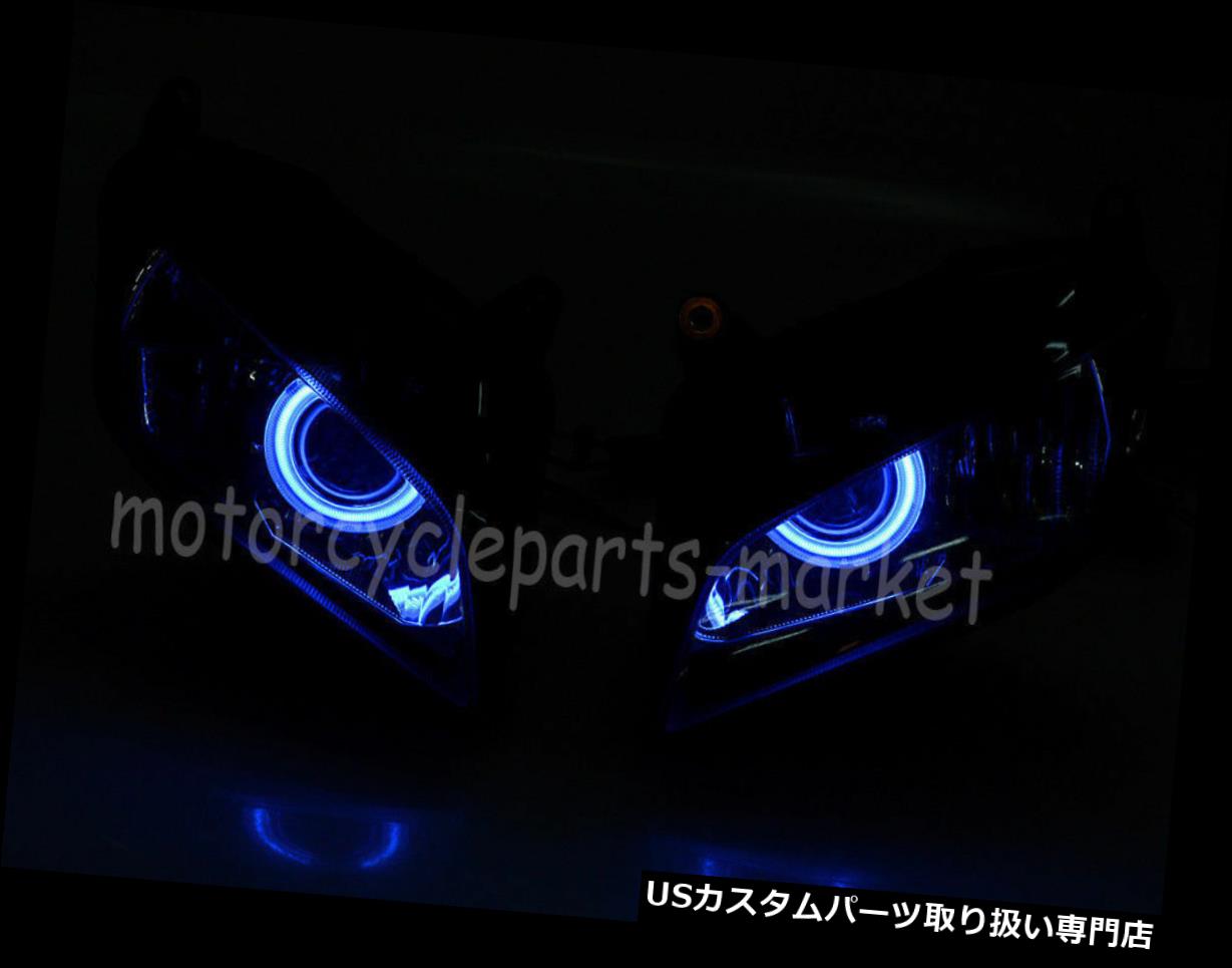 Usヘッドライト ホンダcbr 600rr 07 12用ヘッドライトhidライトプロジェクターカスタムブルーエンジェルアイズ Headlight Hid Light Projector Custom Blue Angel Eyes For Honda Cbr 600rr 07 12 Painfreepainrelief Com