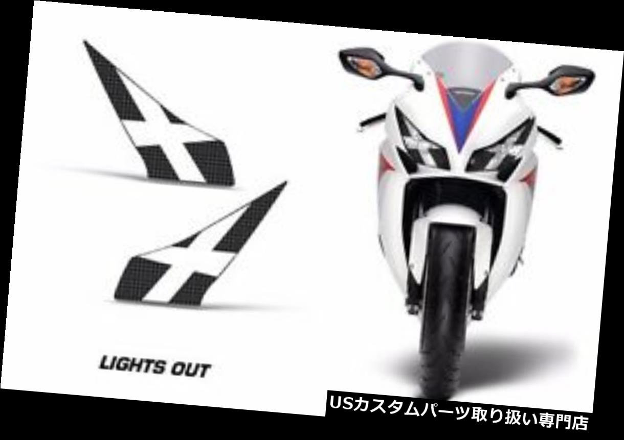 USヘッドライト ホンダCBR 1000RR 2012-2014用ヘッドライトアイグラフィックスキットデカールカバーライトアウト Headlight Eye Graphics Kit Decal Cover For Honda CBR 1000RR 2012-2014 LIGHTS OUT 【並行輸入品】