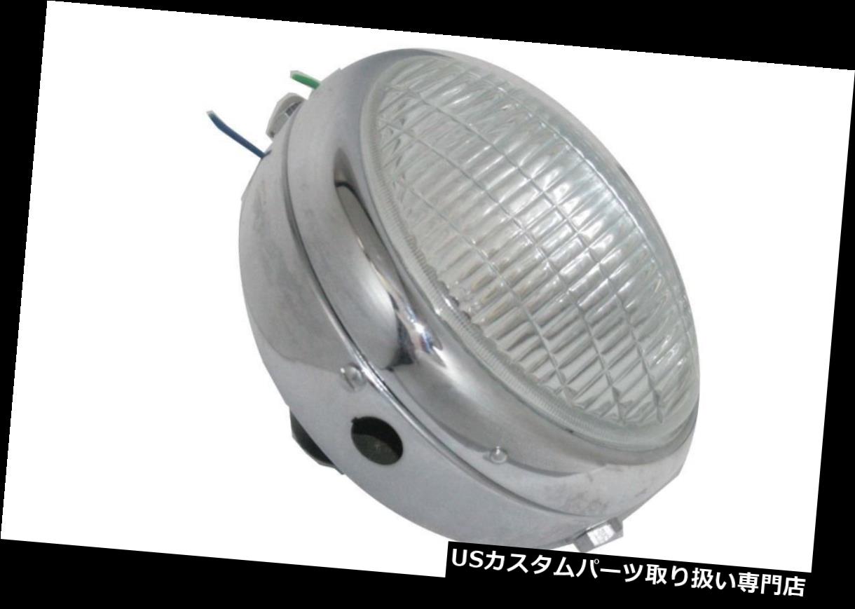 USヘッドライト 新しいクロームメッキ7インチフラットヘッドライトヘッドランプTriumph Bsa T120 Tr6 A75 T150 New Chrome Plated 7\