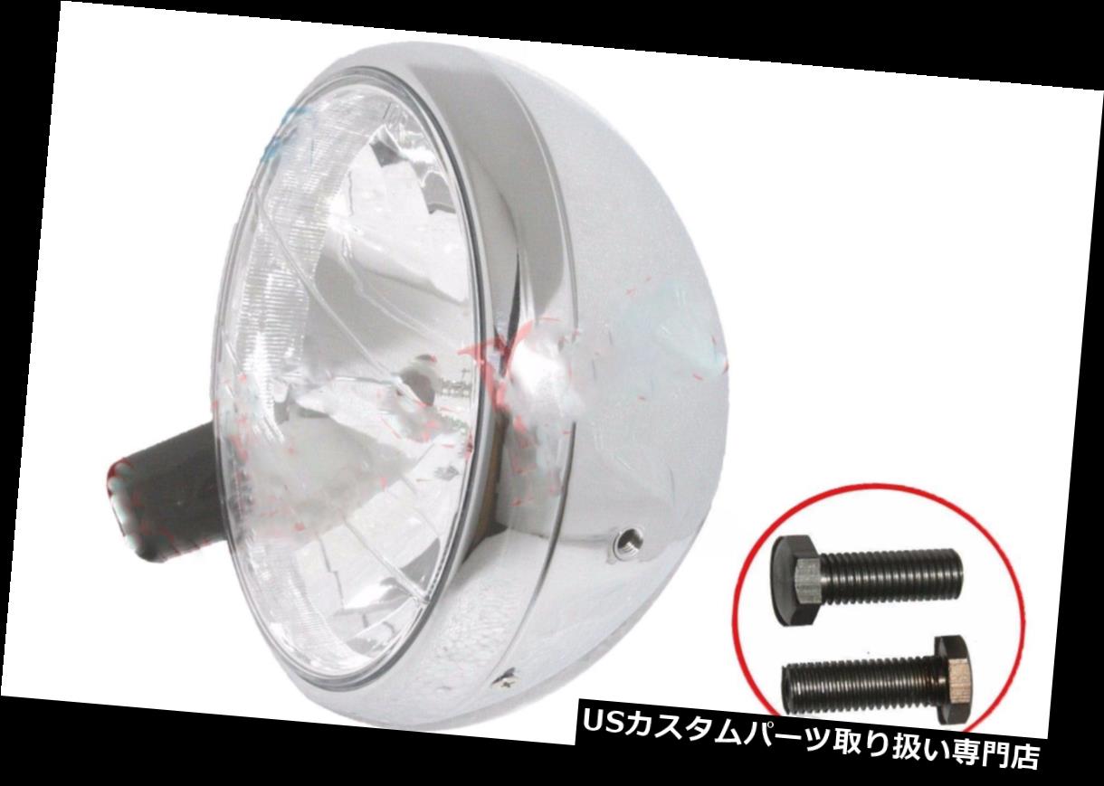 USヘッドライト ダイヤモンドヘッドライト7インチクロムサイドマウントクリアレンズはBSA Triumph Norton ECに適合 Diamond Headlight 7'' Chrome Side Mount Clear Lens Fits BSA Triumph Norton ECs 【並行輸入品】|カスタムパーツ WORLD倉庫