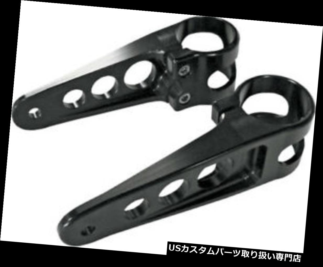 USヘッドライト Joker Machine Series 900ブラックアルマイトヘッドライトブラケットキット - 09-055B Joker Machine Series 900 Black Anodized Headlight Bracket Kit - 09-055B 【並行輸入品】