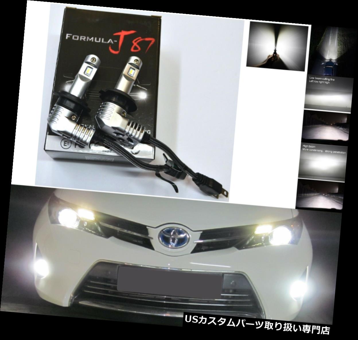 USヘッドライト LEDキットM 60W H7 6000Kホワイト2電球ヘッドライト交換用オートバイバイク LED Kit M 60W H7 6000K White Two Bulbs Head Light Replacement Motorcycle Bike 【並行輸入品】｜カスタムパーツ WORLD倉庫