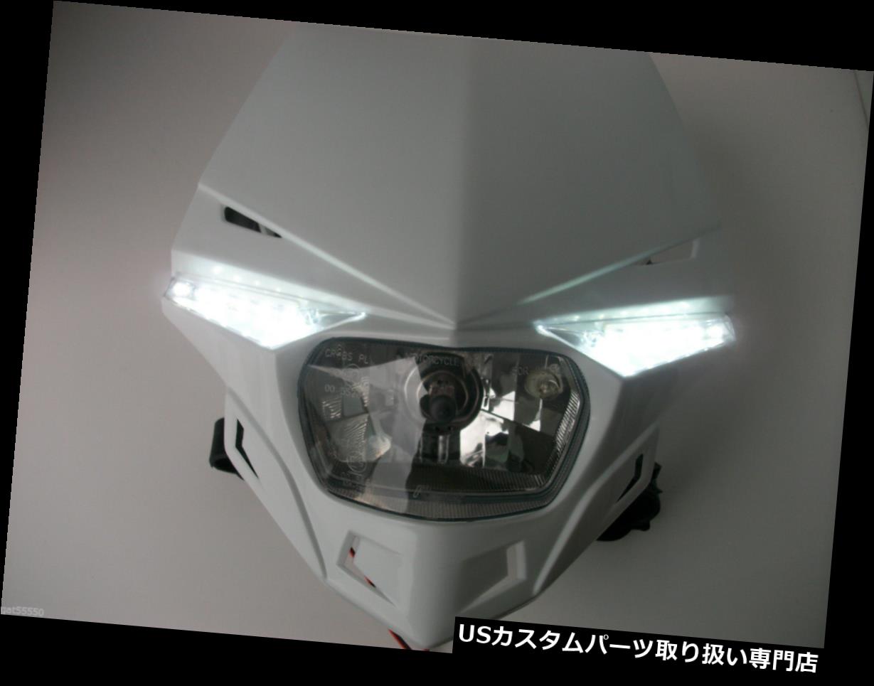 USヘッドライト 新しいUfo道路法的ヘッドライトエンデューロストリートファイターKtmホワイトSxエキサイティングLc4 4t Xc Smc New Ufo Road Legal Headlight Enduro Streetfighter Ktm White Sx Exc Lc4 4t Xc Smc 【並行輸入品】