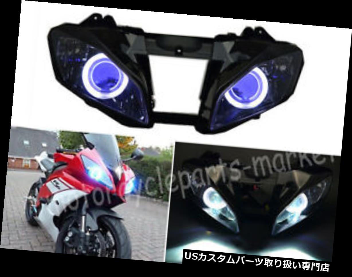 Us前照灯 Yamaha Yzf R6用途ヘッドライトhid 毛唐人エンゼル ブルーデモンアイ08 14 10 11 12 13 Headlight Hid White Angel Blue Demon Eye For Yamaha Yzf R6 08 14 10 11 12 13 Carandini Us