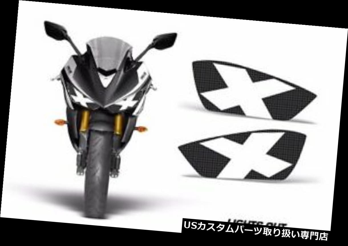 USヘッドライト ヤマハR3 2015用ストリートバイクヘッドライトアイグラフィックスキットデカールカバーライトアウト Street Bike Headlight Eye Graphics Kit Decal Cover For Yamaha R3 2015 LIGHTS OUT 【並行輸入品】|カスタムパーツ WORLD倉庫