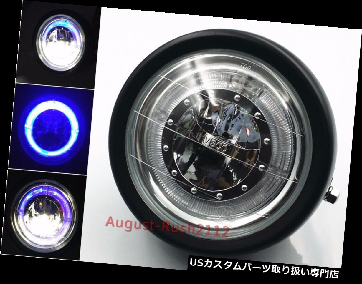 USヘッドライト LEDアングルブルーオートバイサイドマウントヘッドライトクルーザーチョッパーCG GNラットCB VTX LED Angle Blue Motorcycle Side Mount Headlight Cruiser Chopper CG GN Rat CB VTX 【並行輸入品】｜カスタムパーツ WORLD倉庫