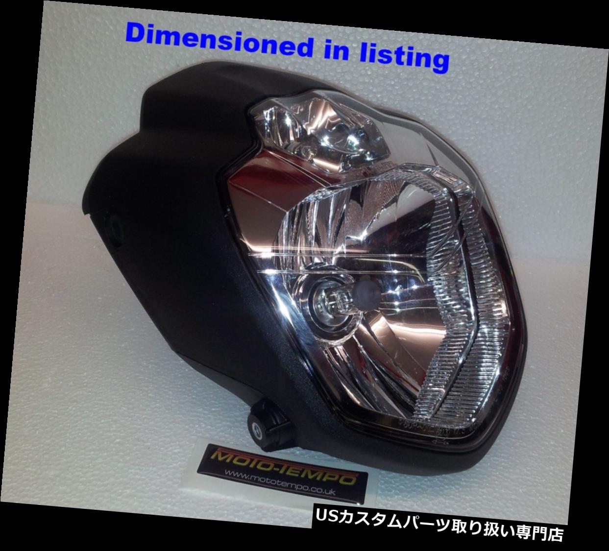 USヘッドライト ヤマハMT-03スタイルストリートファイターカスタムオートバイヘッドライトMOTレディEマーク Yamaha MT-03 Style Streetfighter Custom Motorcycle Headlight MOT ready E-marked 【並行輸入品】