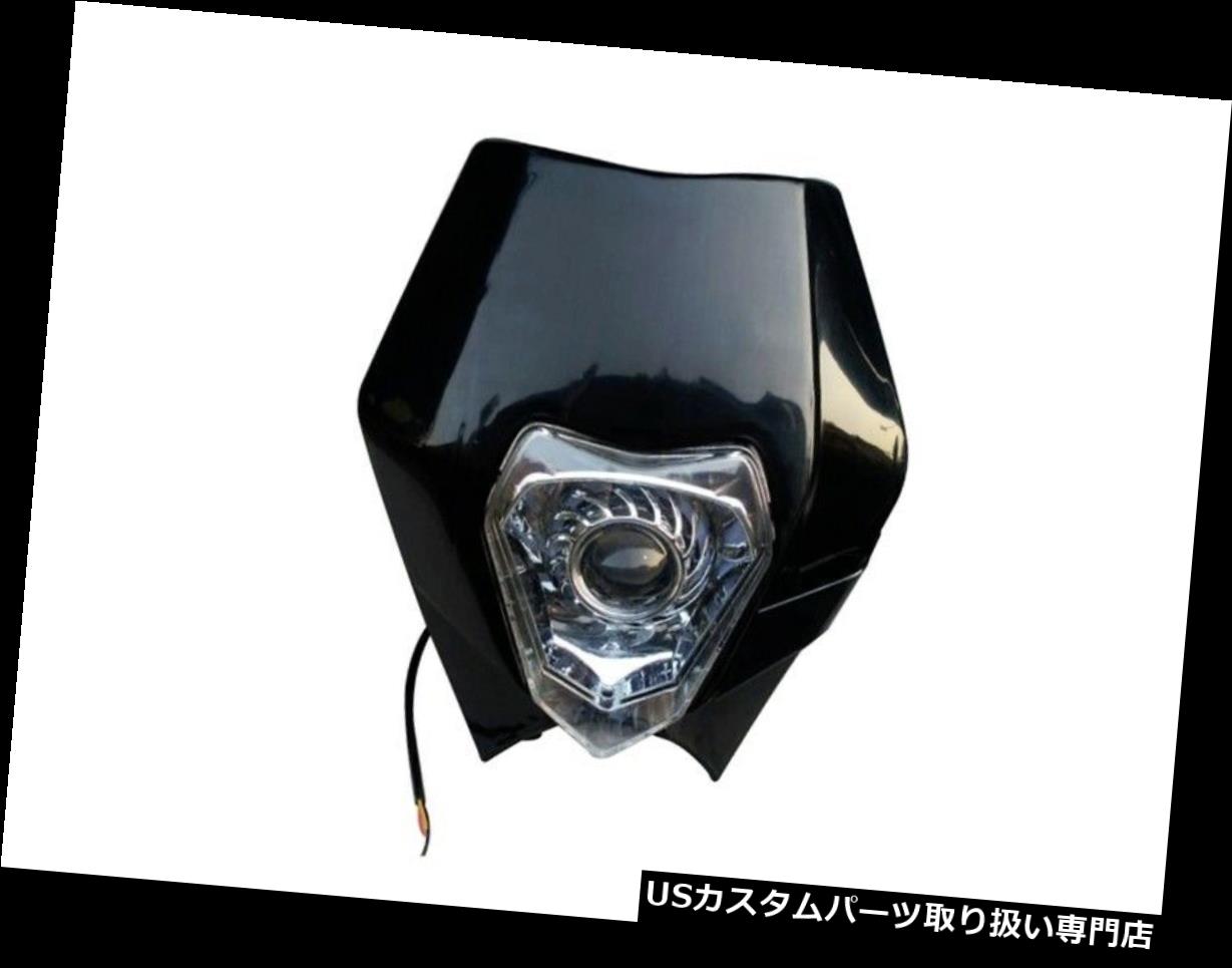 USヘッドライト ブラックLEDヘッドライトストリートファイターダートバイククルーザーチョッパーカフェレーサースクーター Black LED HeadLight Street Fighter Dirt Bike Cruiser Chopper Cafe Racer Scooter 【並行輸入品】｜カスタムパーツ WORLD倉庫