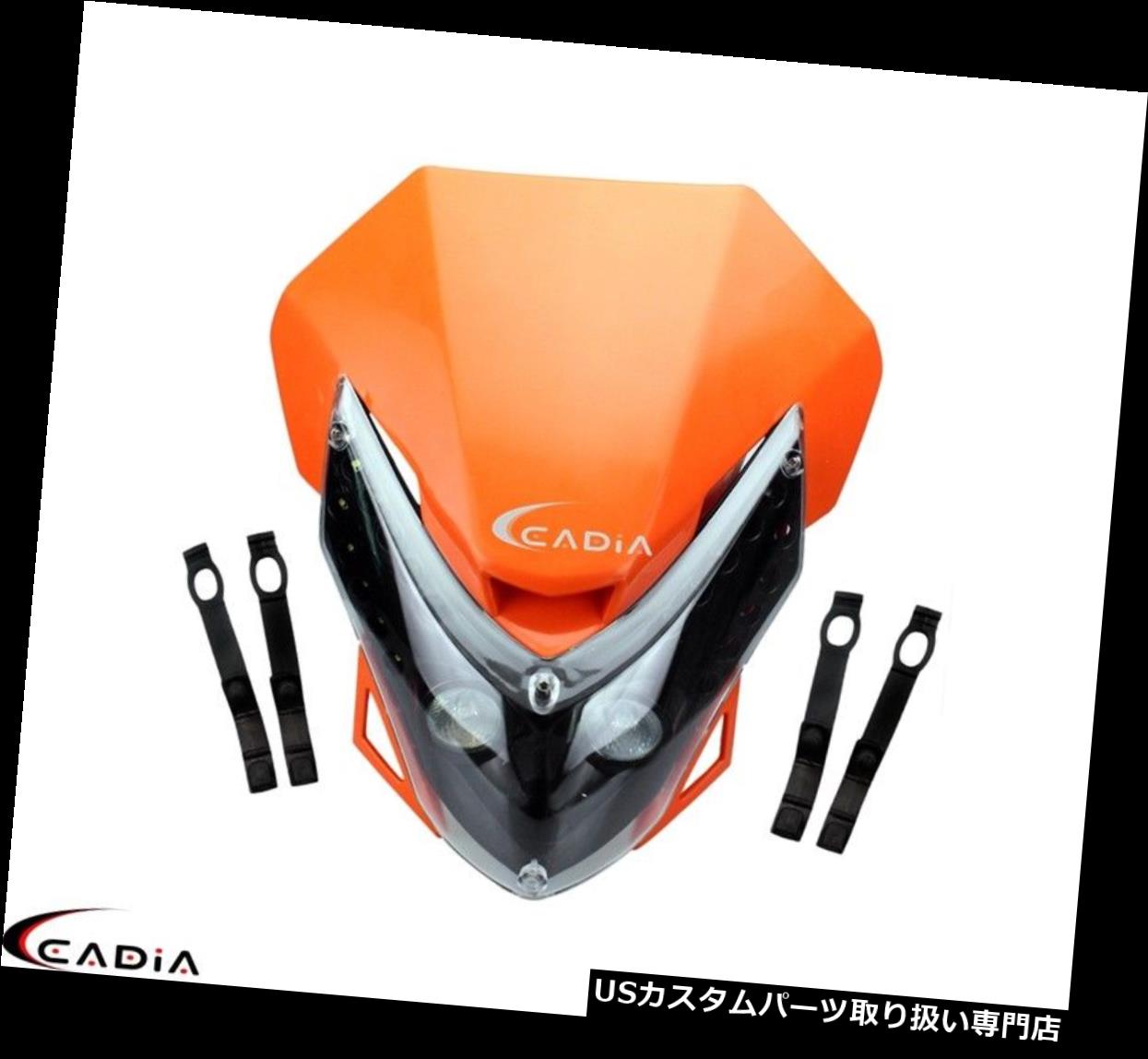 USヘッドライト KTM EXC XC MXC 250 450 520 525用モトクロスダートバイクLEDビジョンヘッドライトランプ Motocross Dirt Bike LED Vision Headlight Lamp For KTM EXC XC MXC 250 450 520 525 【並行輸入品】
