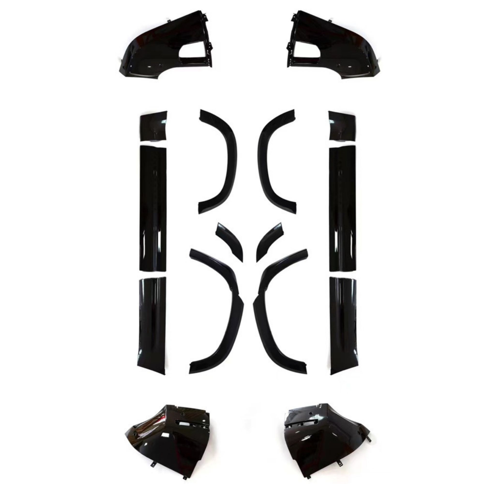 2020-2023 Defender L663 110 007 110用ホイールアーチ付グロスブラックキット 【並行輸入品】