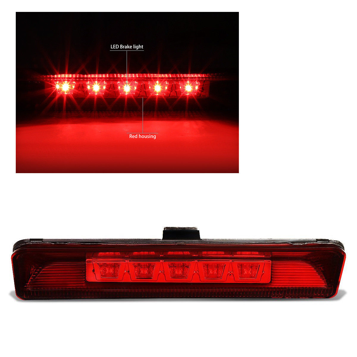 テールライト For 11-15 Ford Explorer LED Third Brake Light Rear 3rd Tail Stop Lamp Red 11~15フォードエクスプローラーのためのLED第3ブレーキライトリア第3テールストップランプレッド 【並行輸入品】