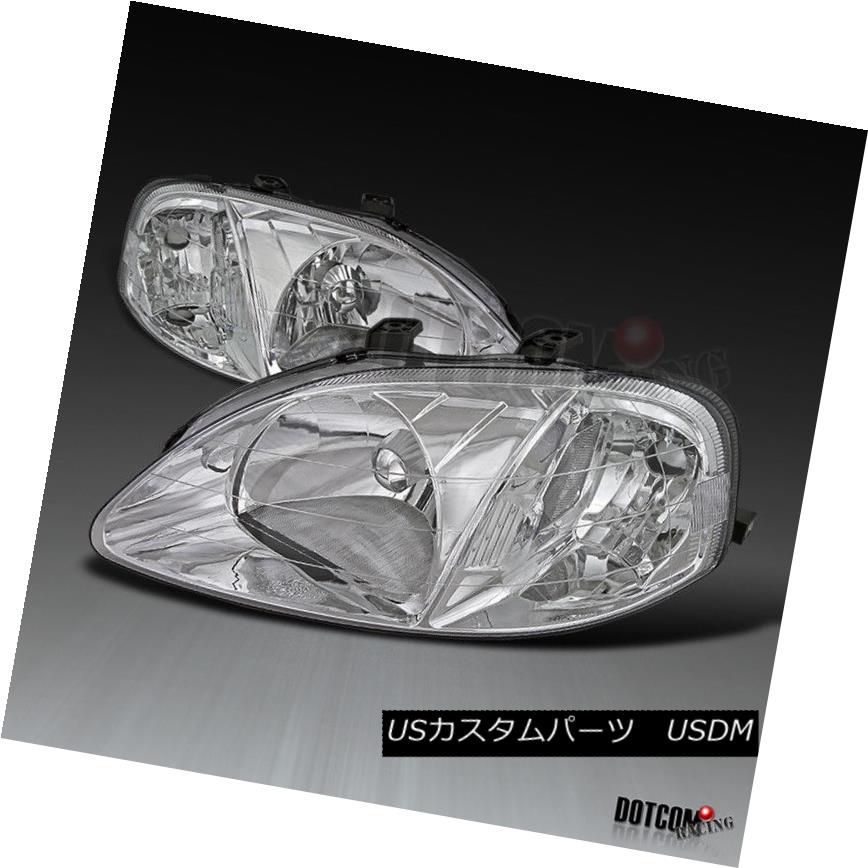 年末のプロモーション特価 ライト ランプ Replacement Lamps Head Headlights Clear 2 3 4dr Civic Honda 1999 00 Fit ヘッドライト Pair 4drクリアヘッドライトヘッドランプ交換ペア 適合1999 00ホンダシビック2 3 Www Craccs Gob Ni