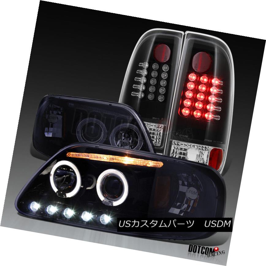 ヘッドライト 1997-2003 F150 Styleside Glossy Black Halo Projector Headlights+Black LED Tail 1997-2003 F150 Styleside Glossyブラックハロープロジェクターヘッドライト+ Bla ck LEDテール 【並行輸入品】