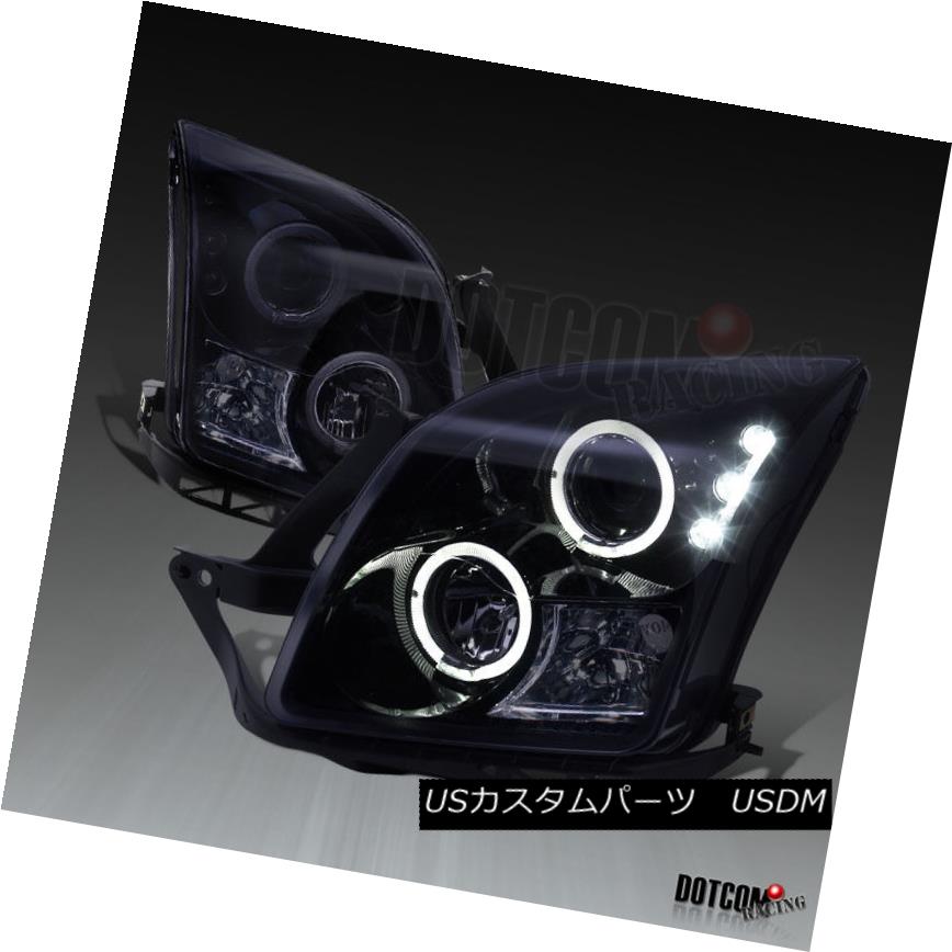 ヘッドライト Glossy Black 2006-2009 Ford Fusion Smoke LED Dual Halo Projector Headlights Pair 光沢のある黒2006-2009フォードフュージョン煙LEDデュアルハロープロジェクターヘッドライトペア 【並行輸入品】