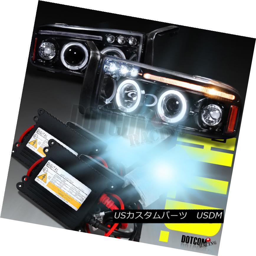 ヘッドライト Glossy Black 1994-2001 Dodge RAM Halo Projector Headlights+H1 6000K HID Kit Glossy Black 1994-2001 Dodge RAM Haloプロジェクターヘッドライト+ H1 6000K HIDキット 【並行輸入品】 43,544円