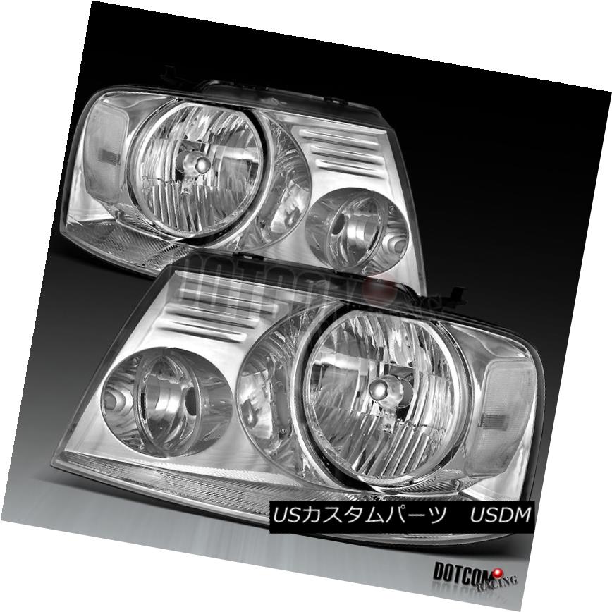 ヘッドライト 2004-2008 Ford F150 Crystal Clear OEM Headlights Chrome 2004-2008フォードF150クリスタルクリアOEMヘッドライトクローム 【並行輸入品】