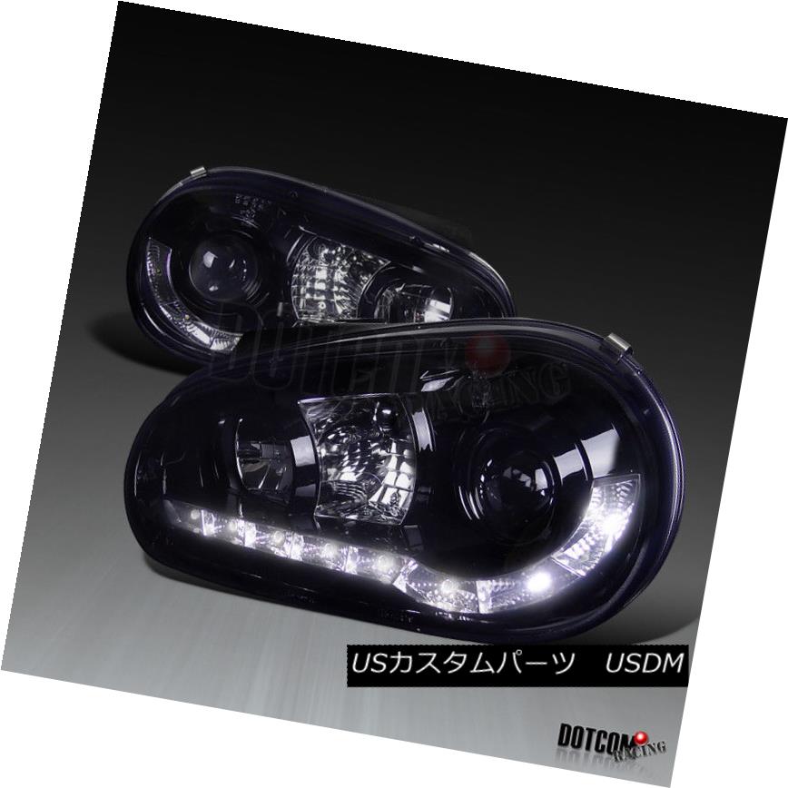 ヘッドライト For VW 1999-2006 Golf GTI 1999-2002 Cabrio LED Glossy Black Projector Headlights VW 1999-2006 Golf GTI 1999-2002 Cabrio LED光沢ブラックプロジェクターヘッドライト 【並行輸入品】