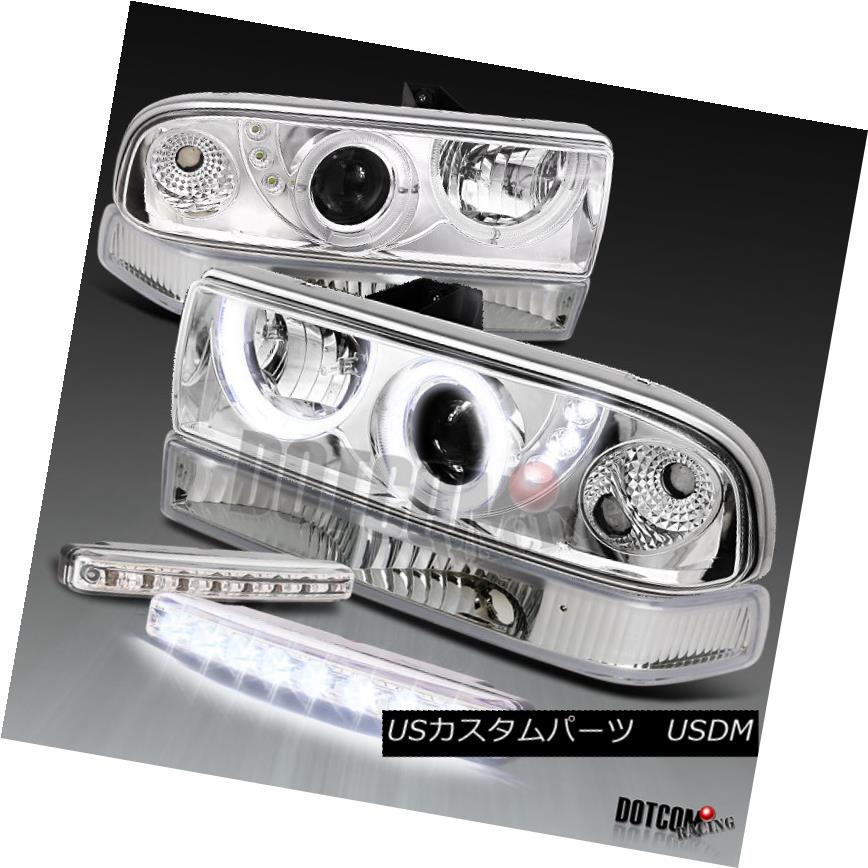 ヘッドライト 1998-2004 S10 Blazer Halo Projector Clear Headlights+8-LED Fog DRL Bumper Lamps 1998-2004 S10 Blazer Haloプロジェクタークリアヘッドライト+ 8-L EDフォグDRLバンパーランプ 【並行輸入品】