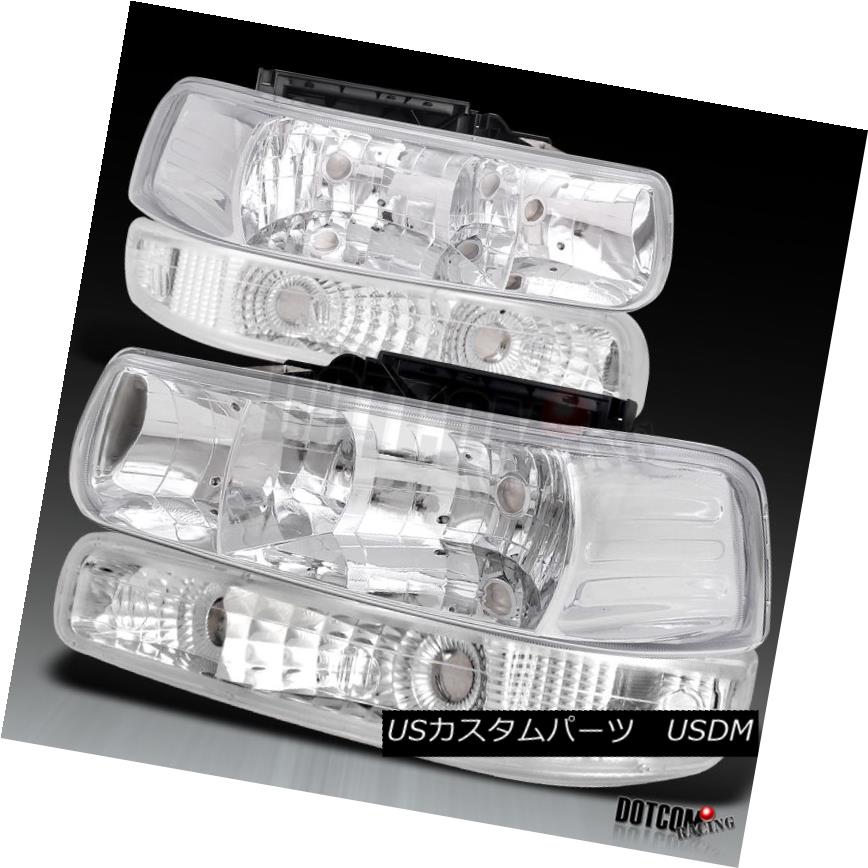 ヘッドライト 99-02 Silverado Headlights W/ Bumper Lamps Combo Chrome 99-02 SilveradoヘッドライトW /バンパーランプCombo Chrome 【並行輸入品】 32,175円