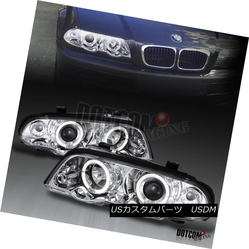 ヘッドライト 1999-2001 BMW E46 4Dr Dual Halo Angel Eye Projector Headlights 1999-2001 BMW E46 4Drデュアルハローエンジェルアイプロジェクターヘッドライト 【並行輸入品】