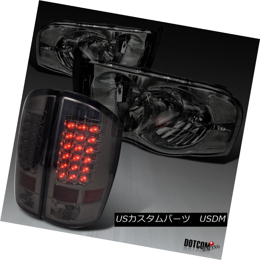 ヘッドライト 02-05 RAM 1500 2500 3500 Crystal Smoke Headlights+LED Tail Brake Lamps 02-05 RAM 1500 2500 3500クリスタルスモークヘッドライト+ LEDテールブレーキランプ 【並行輸入品】 46,926円