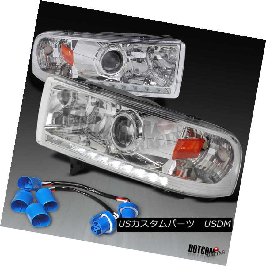 ヘッドライト 94-01 RAM 1500/2500/3500 Sport Chrome SMD LED DRL Strip Projector Headlights 94-01 RAM 1500/2500/3500スポーツクロムSMD LED DRLストリッププロジェクターヘッドライト 【並行輸入品】