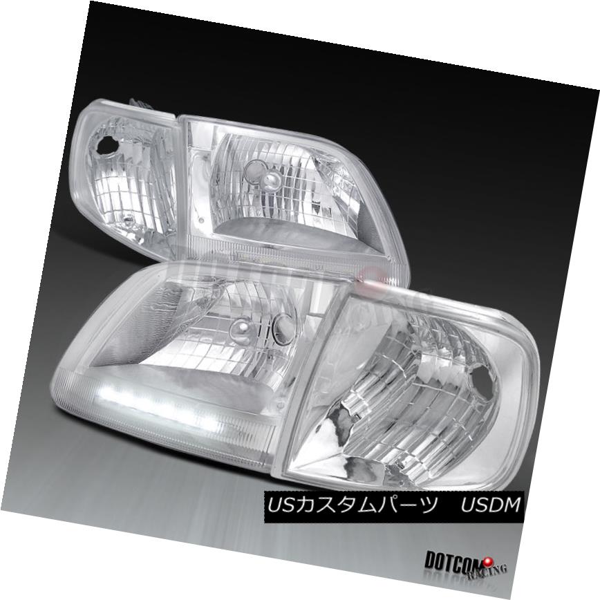 ヘッドライト 1997-2003 Ford F150 Expedition LED Head Lights+Corner 1997?2003年フォードF150遠征LEDヘッドライト+コーナー 【並行輸入品】