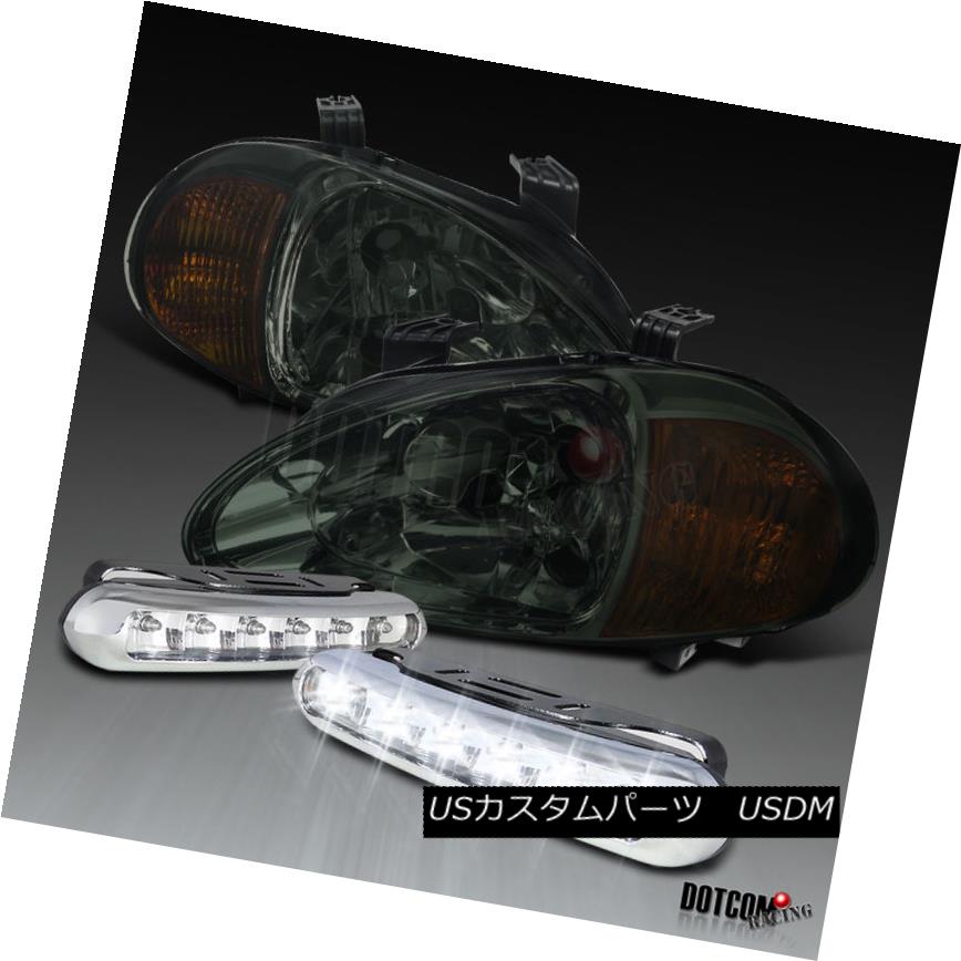 お求めやすく価格改定 Smoke 2 In 1 Sol Del Honda 93 97 For ヘッドライト Headlights Drlフォグライト Led 2 In 1スモークヘッドライトコーナーランプ Sol Del Honda 93 97 Lights Fog Drl Lamps Led Corner Usdm 0001 1022 Bronze Qa