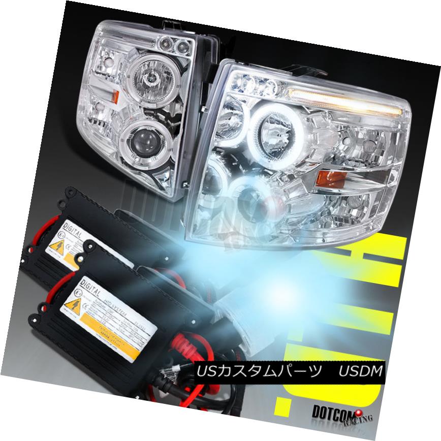 ヘッドライト Slim HID+2007-2014 Silverado Projector Headlight Chrome Slim HID + 2007-2014 Silveradoプロジェクターヘッドライトクローム 【並行輸入品】