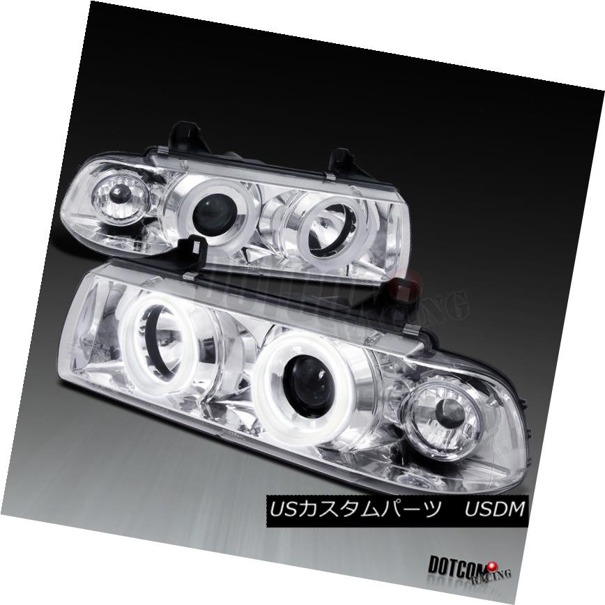 ヘッドライト BMW 92-98 E36 2/4Dr 1PC Style Iced Chrome Halo Projector Headlights BMW 92-98 E36 2 / 4Dr 1PCスタイルアイスクロームハロープロジェクターヘッドライト 【並行輸入品】 41,470円