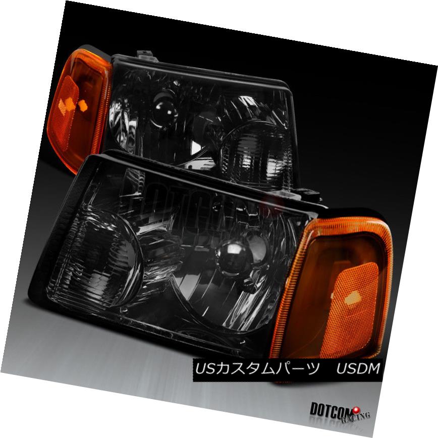 ヘッドライト 2001-2011 Ford Ranger Smoke Lens Headlights+Amber Lens Corner Signal Lamps 2001?2011年フォードレンジャースモークレンズヘッドライト+アンバー erレンズコーナー信号ランプ 【並行輸入品】