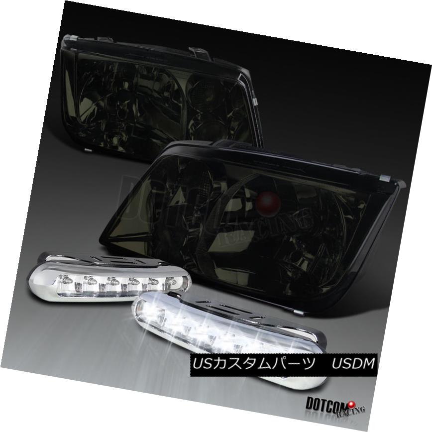 ヘッドライト For 99-05 VW Jetta Bora Smoke Headlights+Front Bumper LED DRL Fog Lamps 99-05 VW Jetta Boraスモークヘッドライト+ For ntバンパーLED DRLフォグランプ 【並行輸入品】