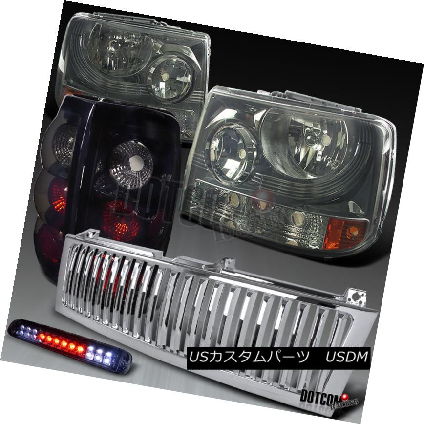 車用品 バイク用品 車用品 ライト ランプ パーツ Headlights Led ヘッドライト ライト ランプ ライト ランプ 当店 おすすめ 99 02 ヘッドライト ヘッドライト 99 02 Silverado Smoke Headlights Led 3rd Brake Glossy Black Tail Lamps Grille 99 02
