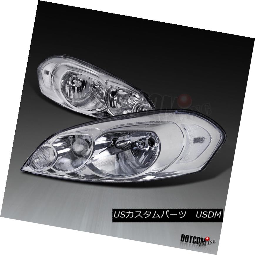ヘッドライト 2006-2015 Chevy Impala 2006-2007 Monte Carlo Euro Crystal Clear Headlights Pair 2006-2015シボレーインパラ2006-2007モンテカルロユーロクリスタルクリアヘッドライトペア 【並行輸入品】