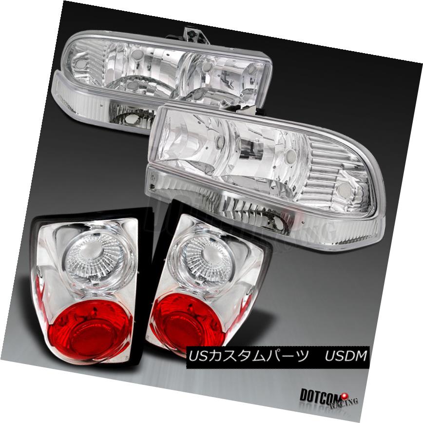 クリスマスツリー特価 6pcs Lamps Brake Tail Lamp Clear Headlights Bumper Chrome Pickup S10 Chevy 98 04 ヘッドライト 98 04 ランプ クリアテールブレーキランプ6個 S10ピックアップクロームヘッドライト バーン Chevy 車用品 バイク用品 車用品 Usdm 0001 1374