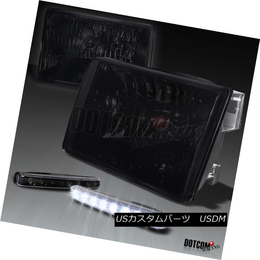 ヘッドライト 93-98 Jeep Grand Cherokee Smoke Tint Headlight+Black Front LED DRL Fog Lamp 93-98ジープ・グランド・チェロキー・スモーク・ティント・ヘッドライト+ブラック kフロントLED DRLフォグ・ランプ 【並行輸入品】 33,176円