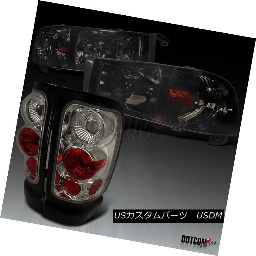 ヘッドライト 1994-2001 RAM 1500 2500 3500 Smoke Corner Headlights+Tail Brake Lights 1994-2001 RAM 1500 2500 3500スモークコーナーヘッドライト+タイ lブレーキライト 【並行輸入品】