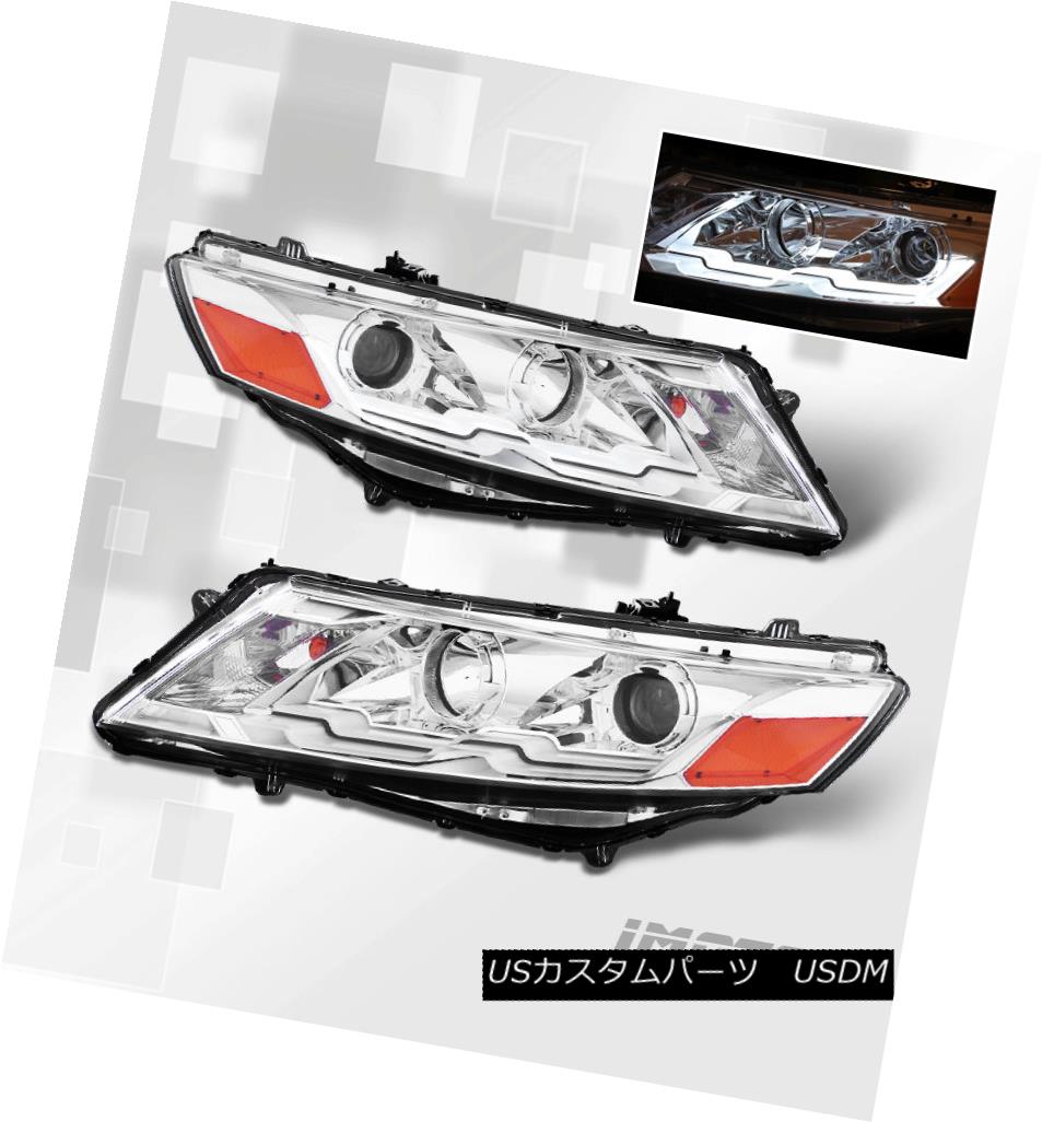 ヘッドライト [L Style Neon Tube] 2010-2012 Honda Accord Crosstour Chrome Projector Headlights [L Style Neon Tube] 2010-2012 Hondaアコードクロスクロームプロジェクターヘッドライト 【並行輸入品】 42,543円