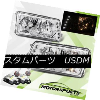 ヘッドライト 92-99 Mercedes Benz W140 S-Class 4D 4DR Sedan Chrome Headlights+6000K HID 92-99メルセデスベンツW140 Sクラス4D 4DRセダンクロームヘッドライト+ 600 0K HID 【並行輸入品】