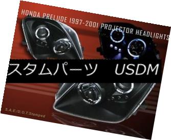 ヘッドライト 97-01 HONDA PRELUDE PROJECTOR HEADLIGHTS LED TWO HALO BLACK 98 99 00 97-01ホンダプロジェクタープロジェクターヘッドライトLED 2ハローブラック98 99 00 【並行輸入品】 75,020円